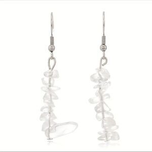 Clear Crystal Dangle Earrings
